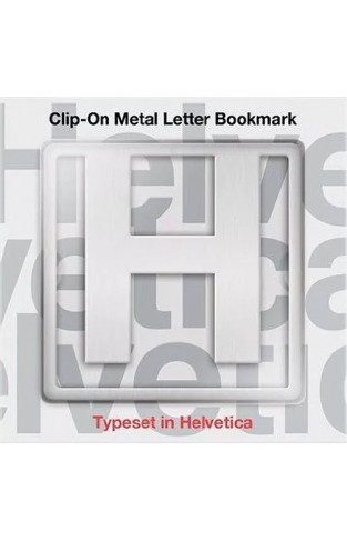 Helvetica Clip On Letter Bookmark   H